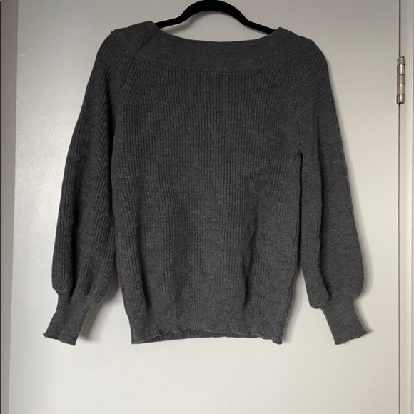 Knit off the shoulder sweater - Picture 4 of 4